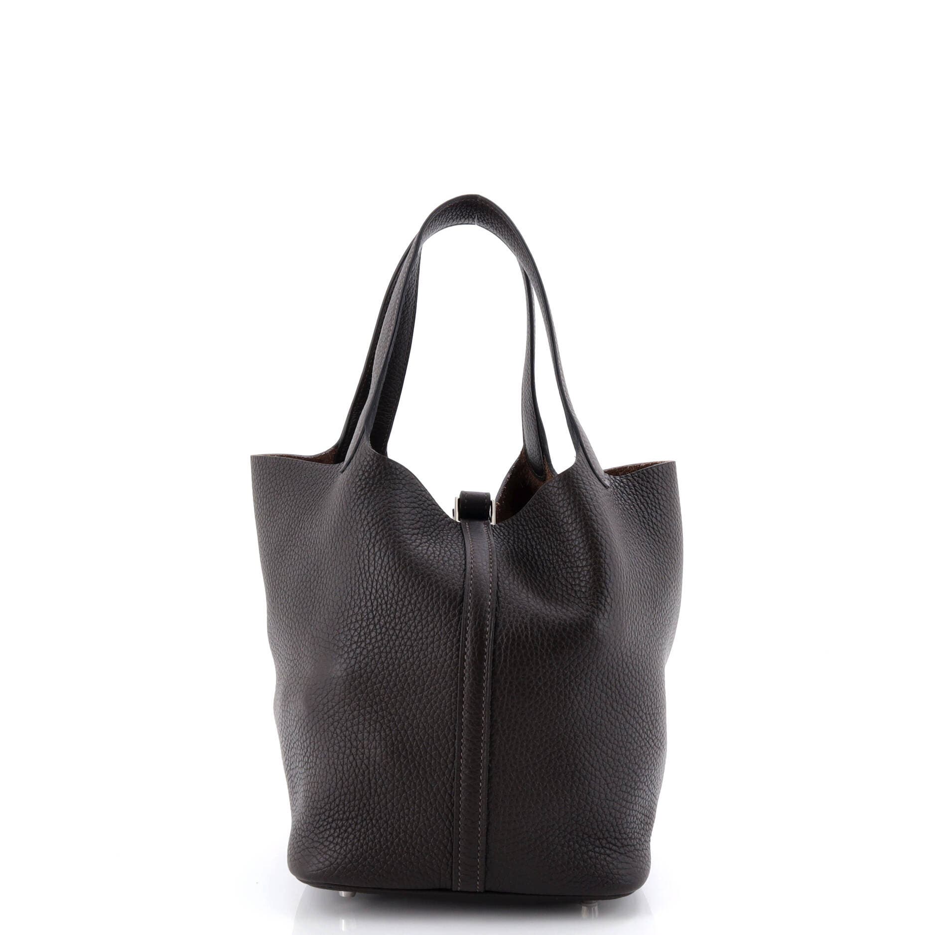 Picotin Lock Bag Clemence MM, Alternate, color, Brown