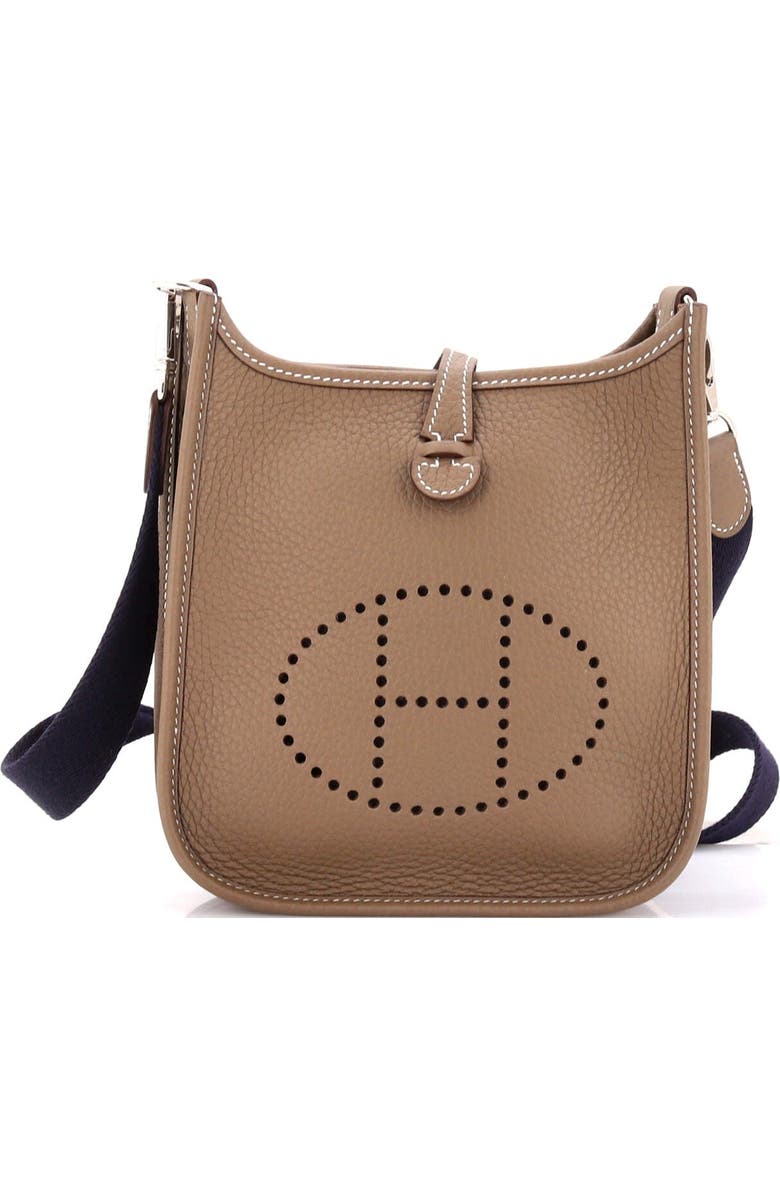 Pre-Owned Hermes Evelyne Bag Gen III Clemence TPM, Main, color, Etoupe