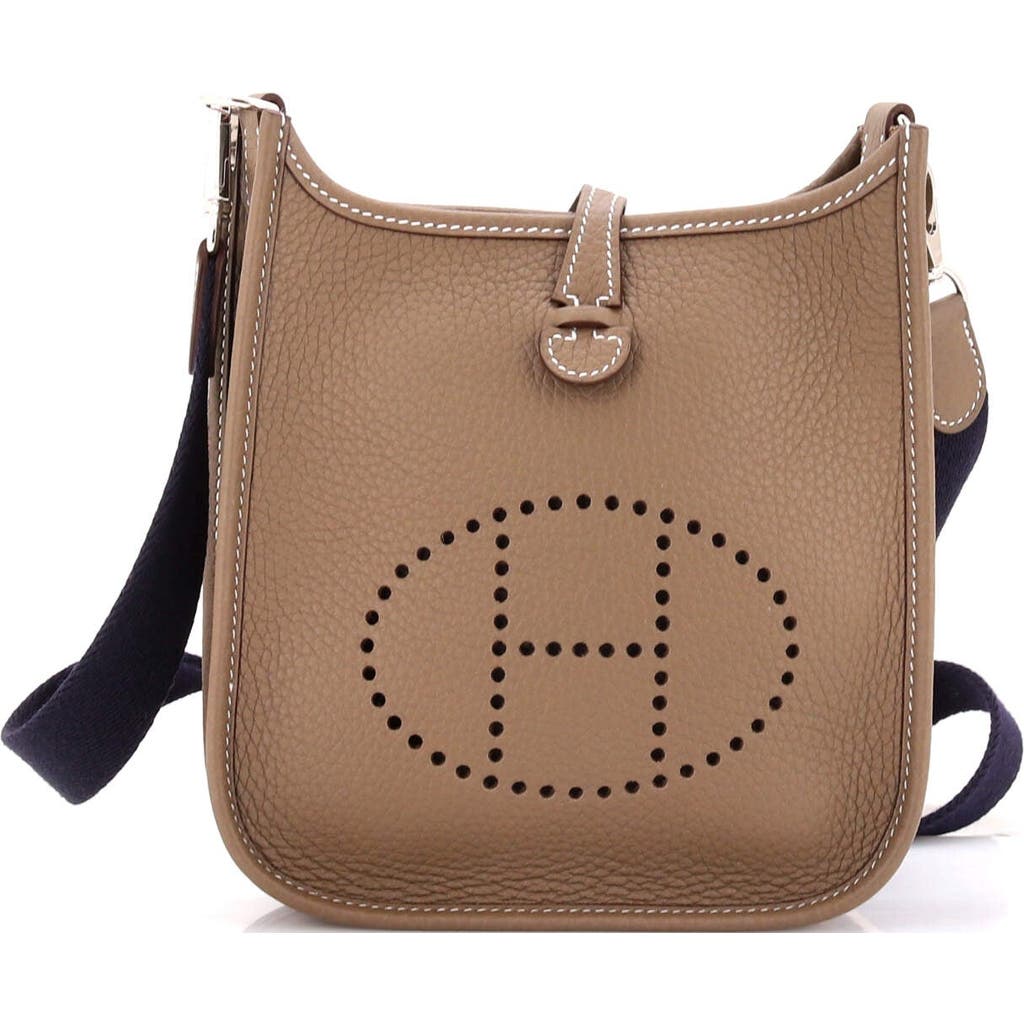 Pre-owned Hermes Hermes Evelyne Bag Gen Iii Clemence Tpm In Brown