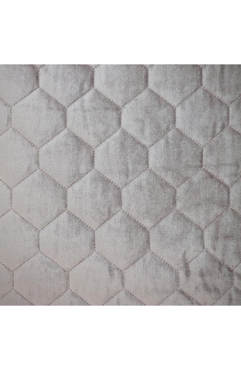 PARKLAND COLLECTION Bazyli Quilted Throw Pillow, Alternate, color, Taupe