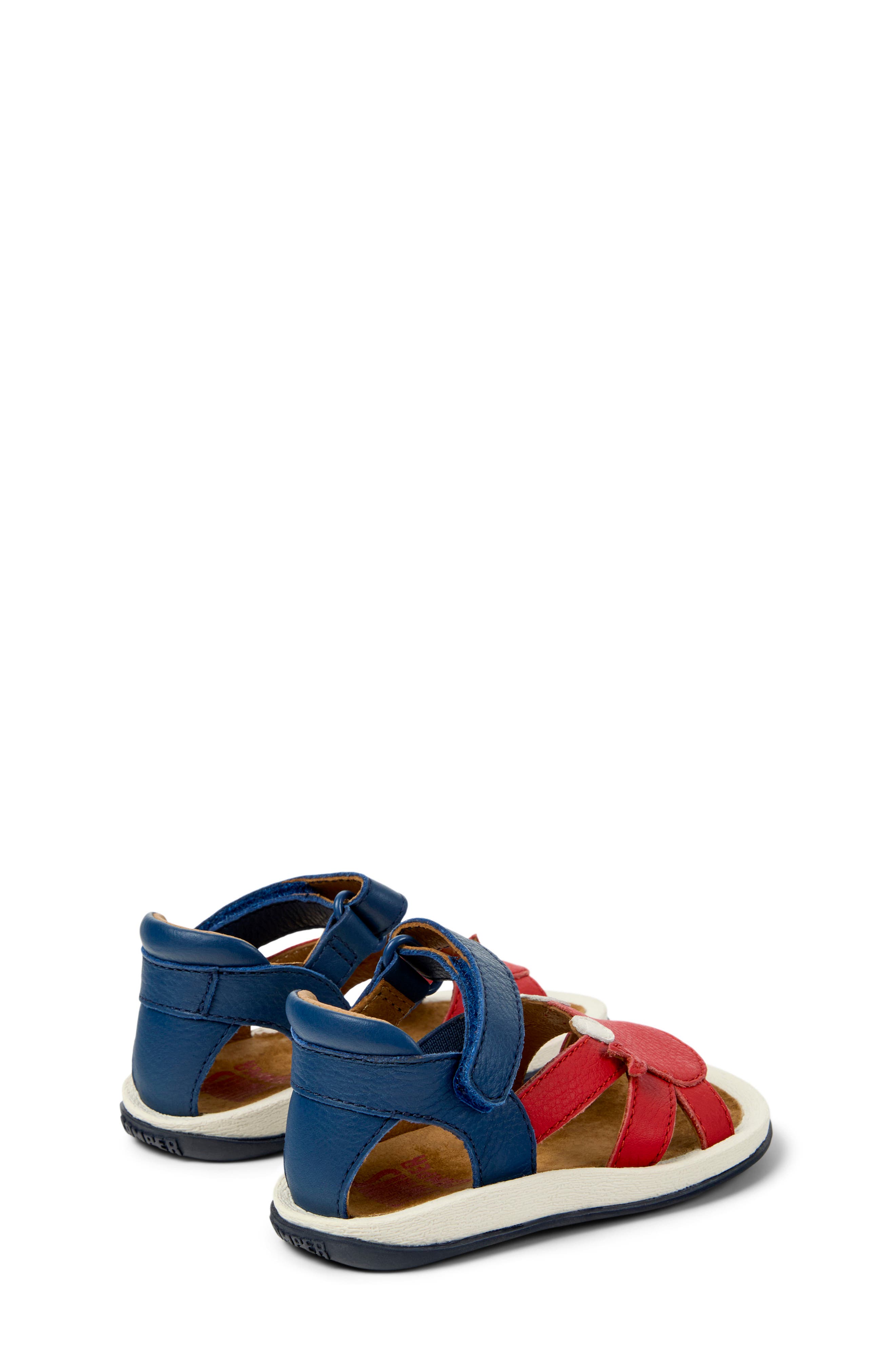 Camper Kids' Crab Sandal, Alternate, color, Red Multi
