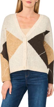 Halogen® Argyle Cardigan