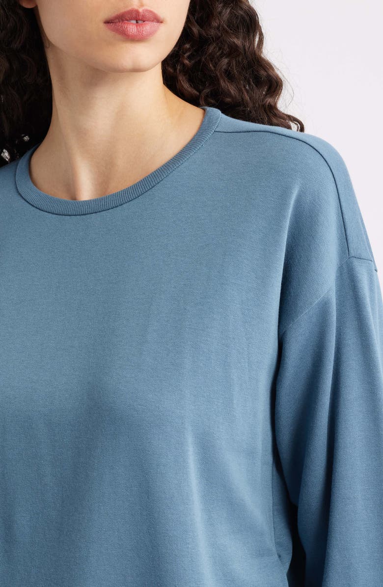 Eileen Fisher Boxy Terry Top, Alternate, color, Sea Spray