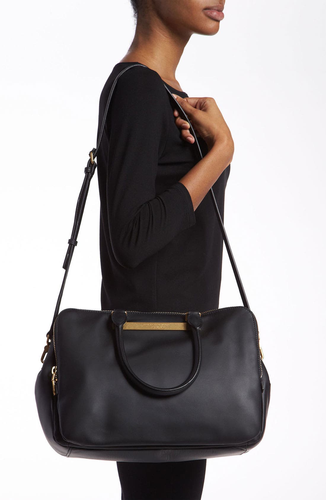 MARC BY MARC JACOBS 'Goodbye Columbus' Tote, Alternate, color, BLACK