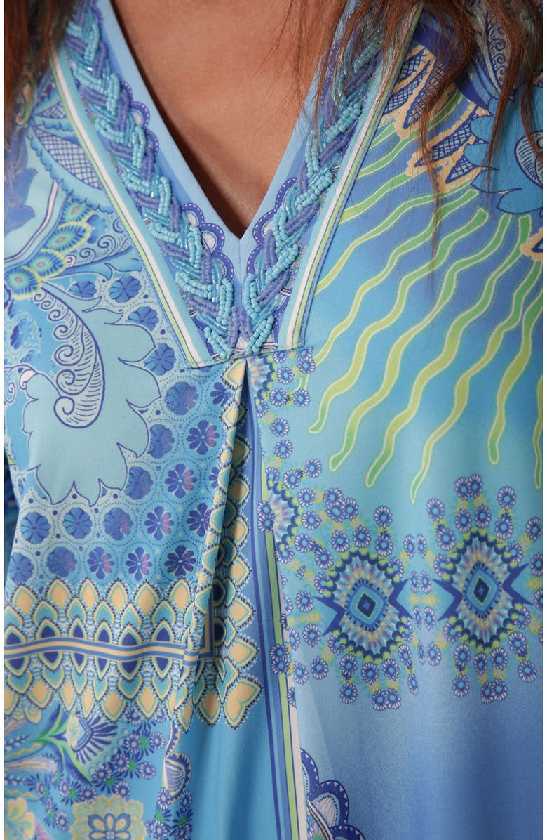 Hale Bob Juniper Jersey Dress Beaded, Alternate, color, 