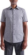 Bugatchi Miles OoohCotton® Short Sleeve Button-Up Shirt