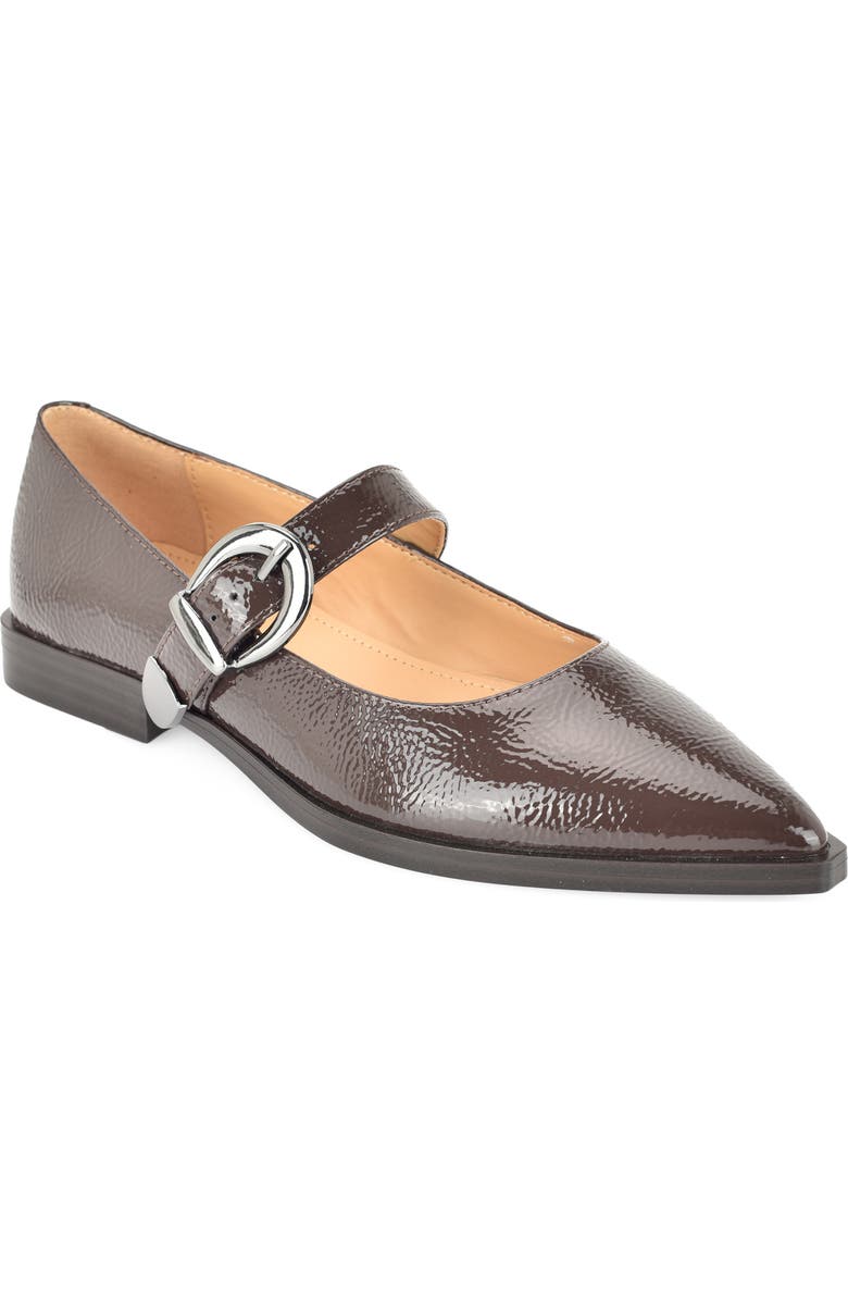 Nine West Katrel Mary Jane Flat, Main, color, Dark Brown