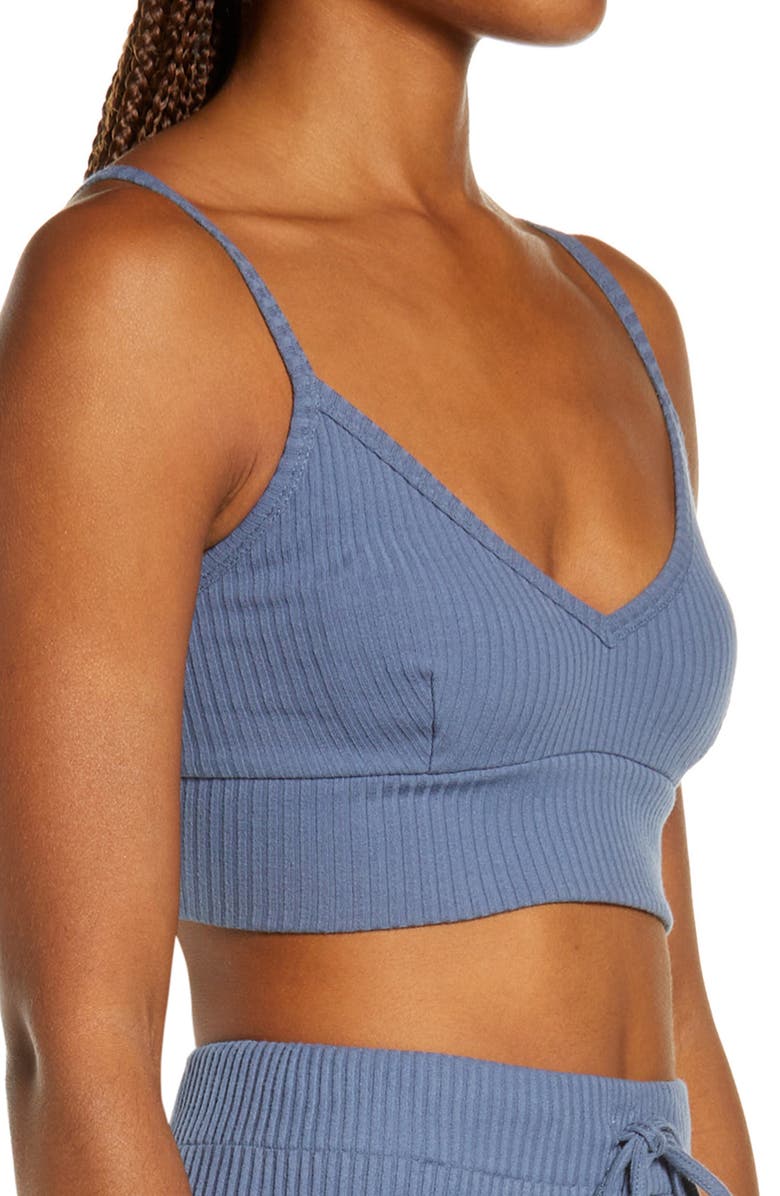 Onia Longline Lounge Cotton Bralette, Alternate, color, 
