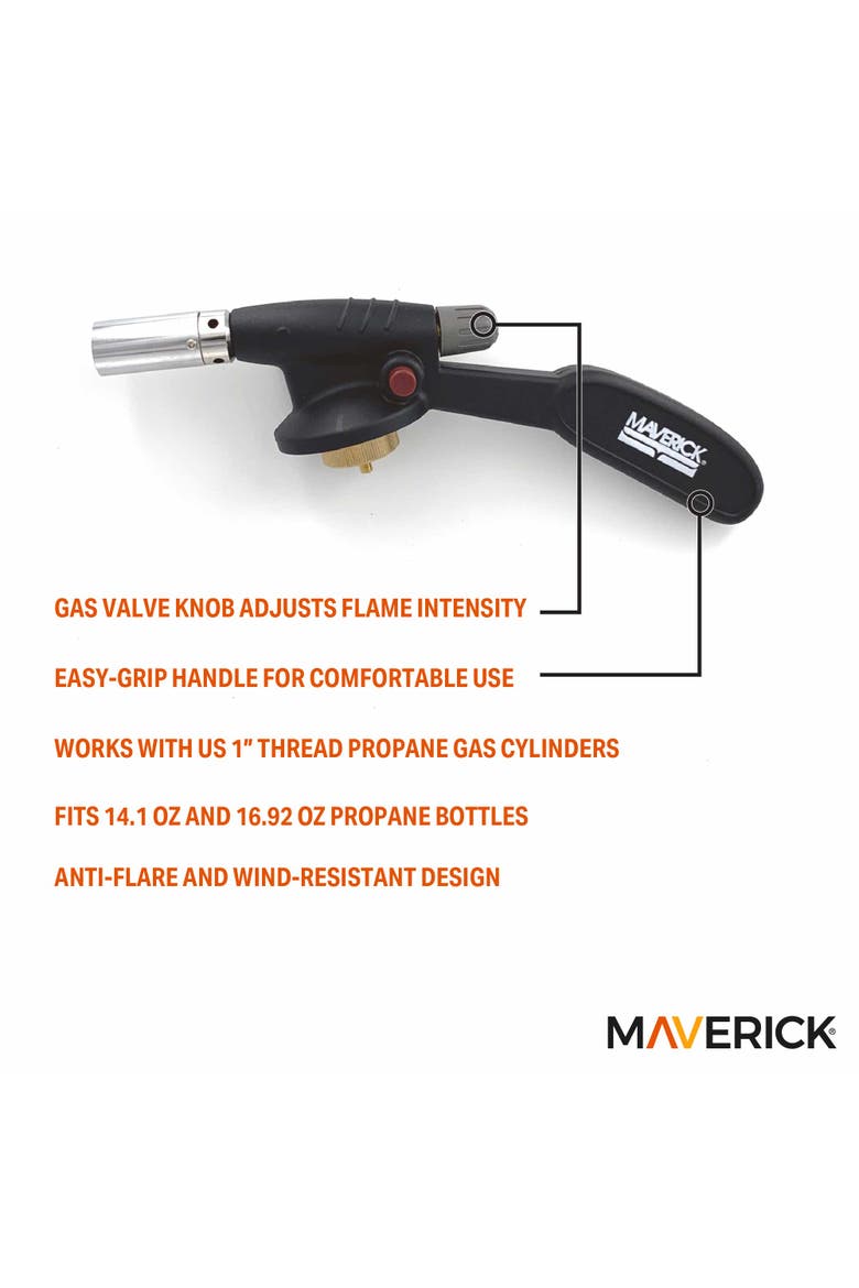 Handheld Propane Barbeque Torch, Alternate, color, Black