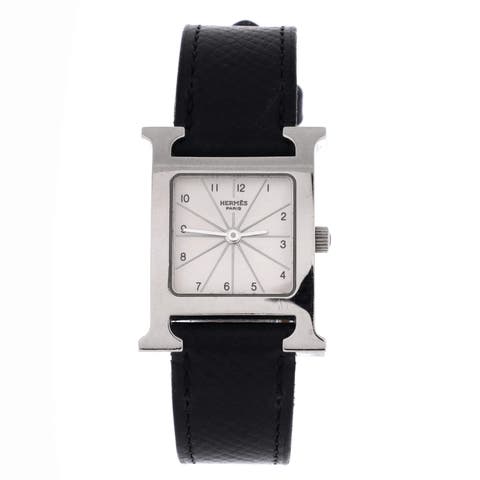 Heure H Quartz Watch Stainless Steel and Leather 21