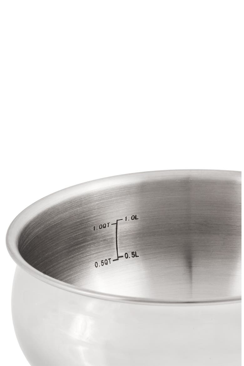 Stainless Steel 1.5-Qt. Covered Saucepan, Alternate, color, SILVER