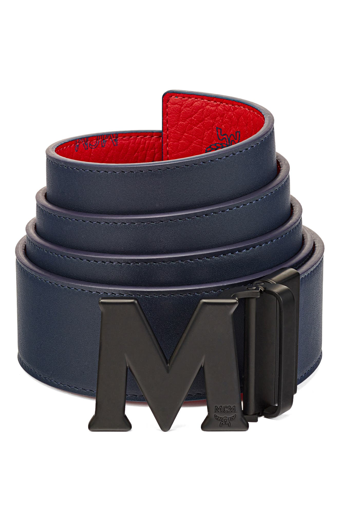 MCM Logo Buckle Reversible Belt (Men) | Nordstromrack