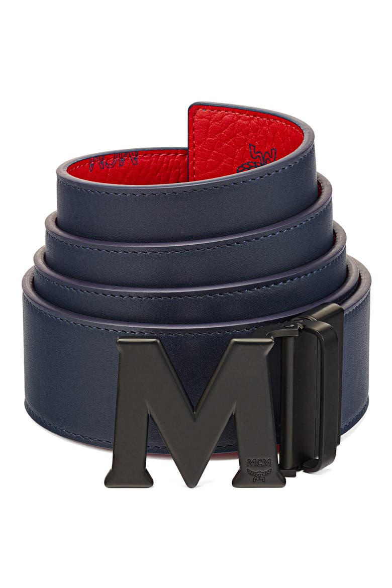MCM Logo Buckle Reversible Belt (Men) | Nordstromrack