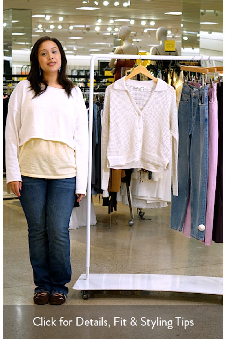 Haven Openwork Cotton Johnny Collar Cardigan video