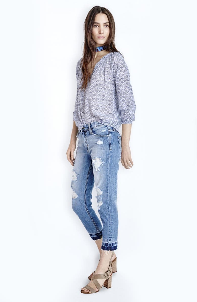 Joe's 'Billie' Destroyed Crop Slim Boyfriend Jeans, Alternate, color, 