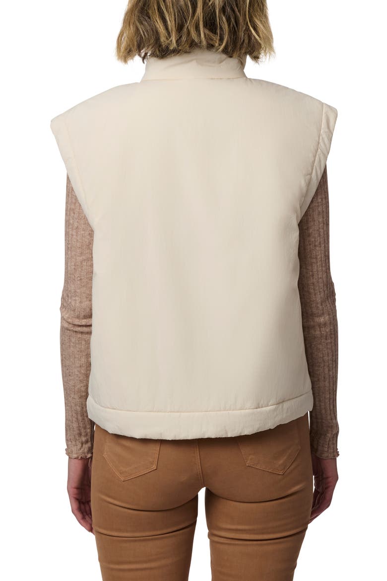 Recycled Nylon Crinkle Vest, Alternate, color, IVORY