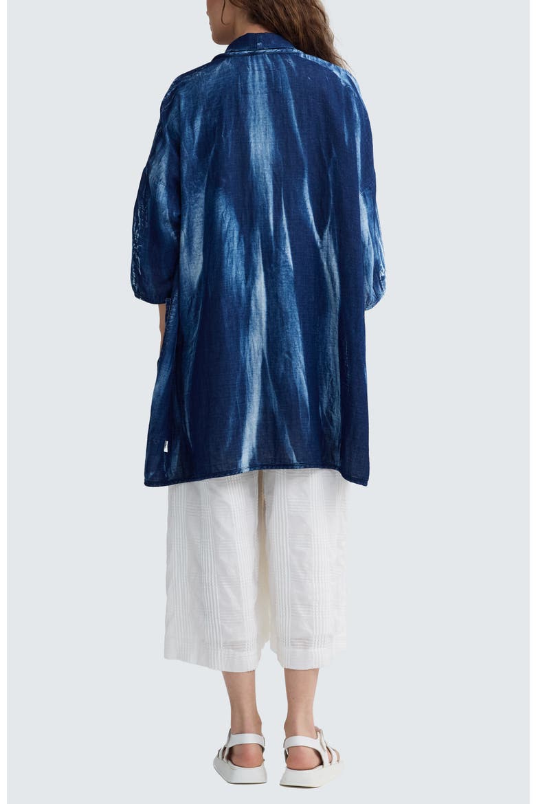 Monroe Batik-effect Long Jacket, Alternate, color, Candy Sky