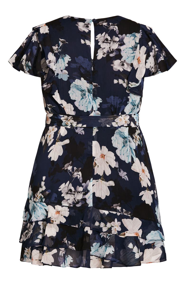 City Chic Shy Floral Dress, Alternate, color, 