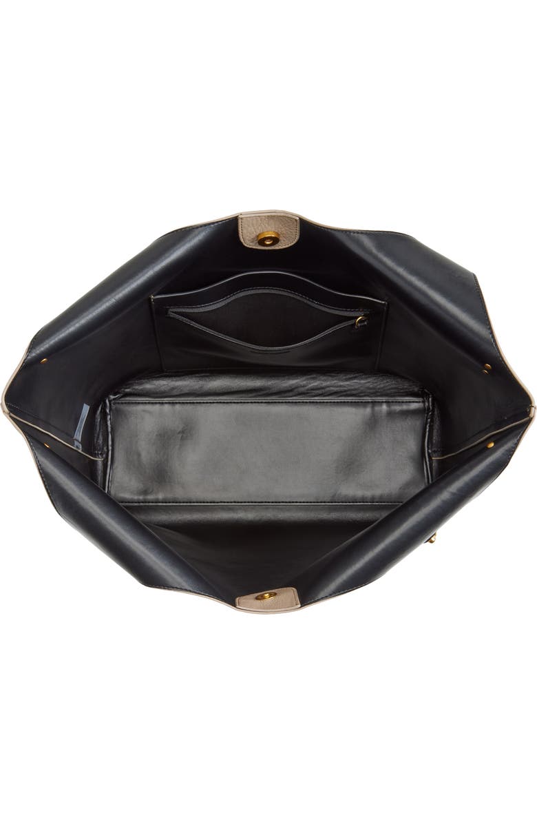 Rebecca Minkoff Perfect Leather Tote, Alternate, color, Grey/ Navy