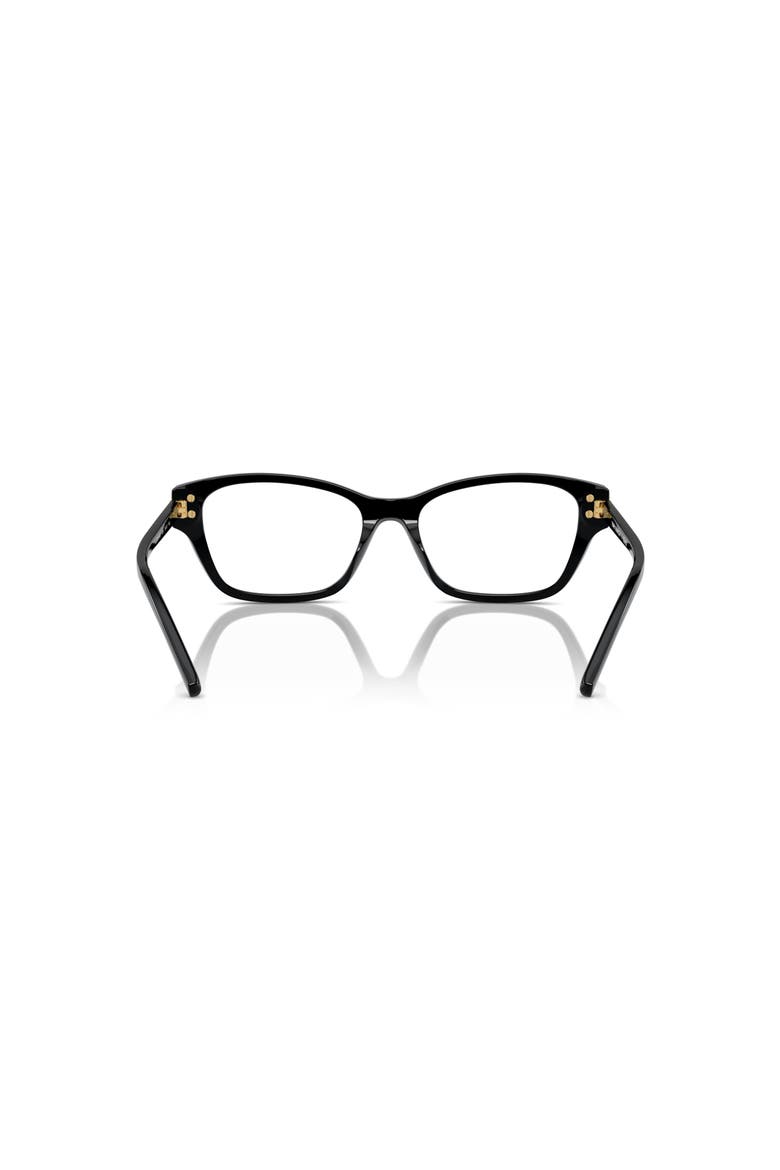 54mm Rectangle optical glasses, Alternate, color, Black