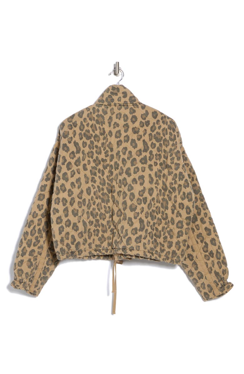 BLANKNYC Leopard Print Quilted Jacket, Alternate, color, 