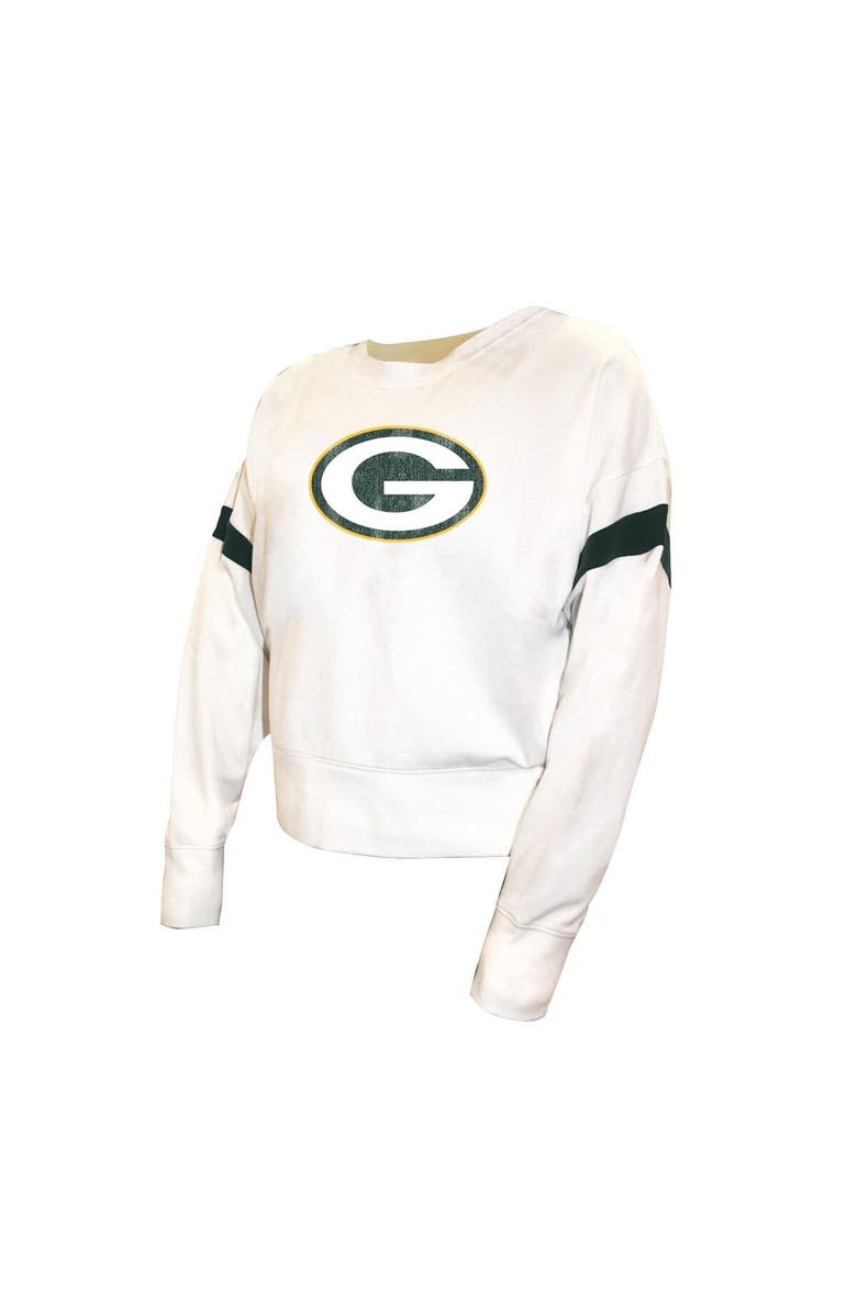 FANATICS Women's Fanatics  White Green Bay Packers Plus Size Fleece Pullover Sweatshirt, Alternate, color, White