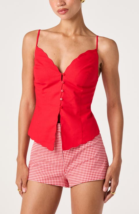 Odette Scallop Hem Camisole