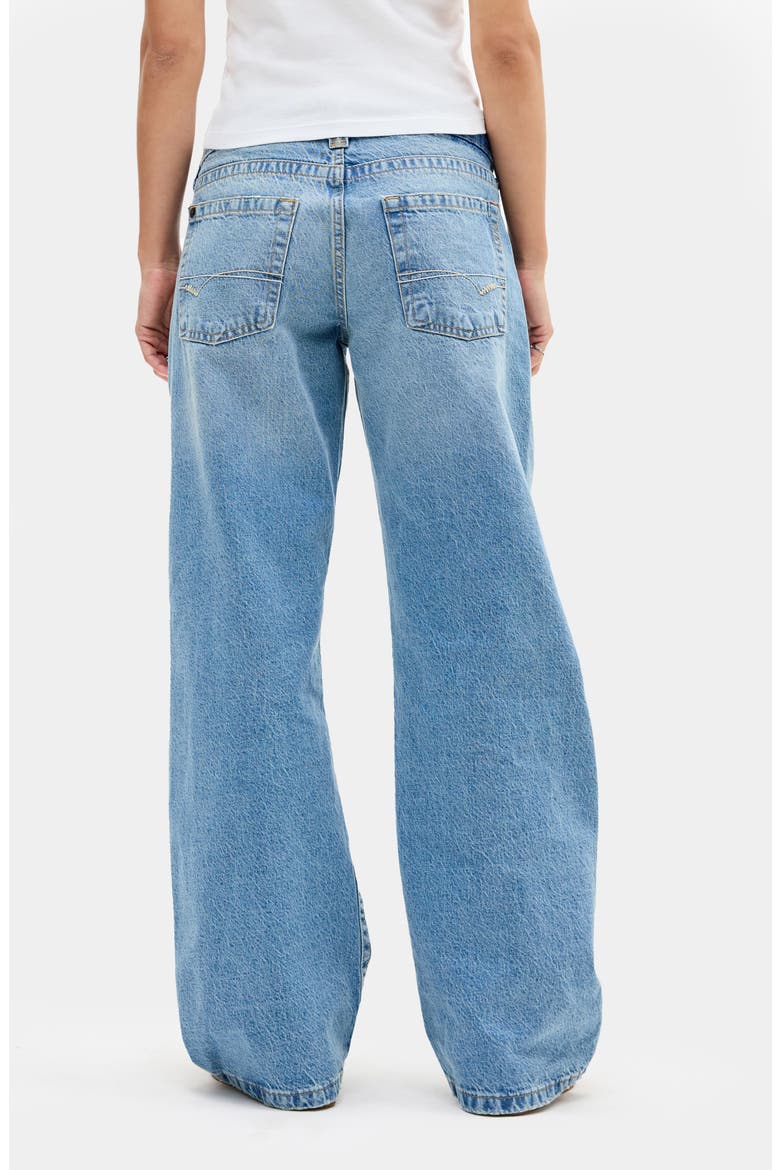 Kayla Low Rider Wide Leg Jeans, Alternate, color, LIGHT VINTAGE