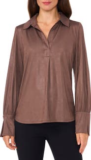 Chaus Oversize Johnny Collar Top
