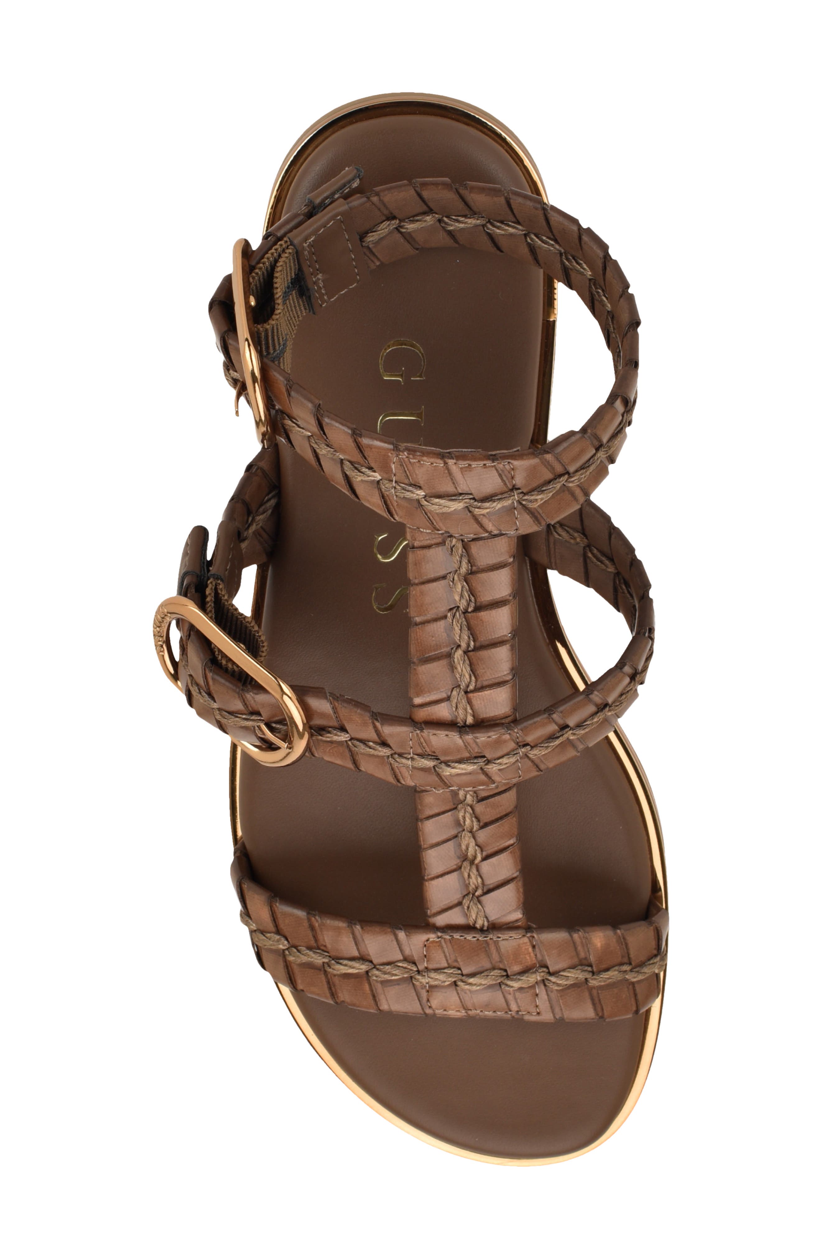 Lylnet Ankle Strap Sandal, Alternate, color, DARK BROWN