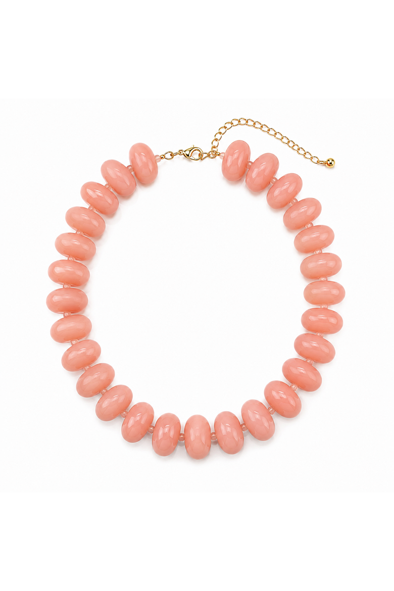 Coral Cabana Necklace, Main, color, Coral