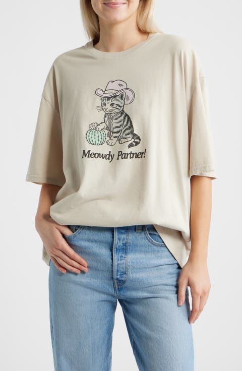 Meowdy Partner Graphic T-shirt