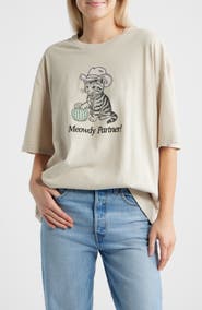 Junk Food Meowdy Partner Graphic T-shirt