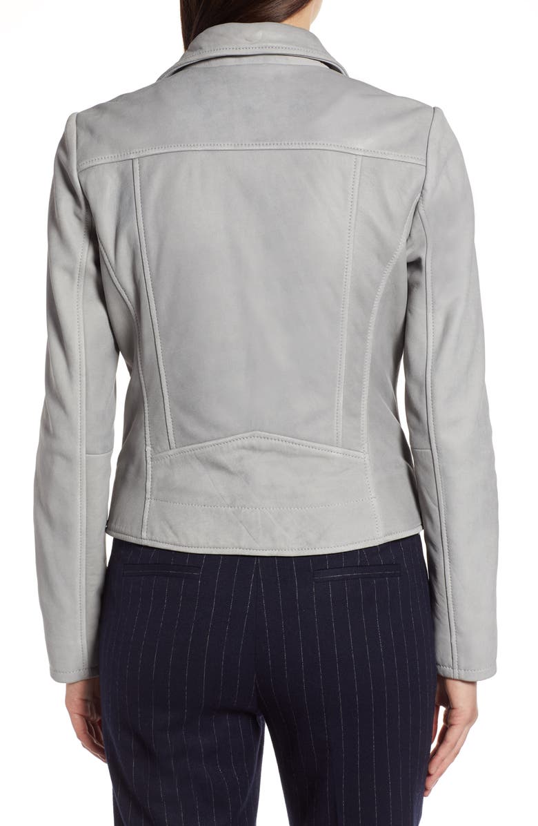 Halogen<sup>®</sup> Leather Moto Jacket, Alternate, color, 