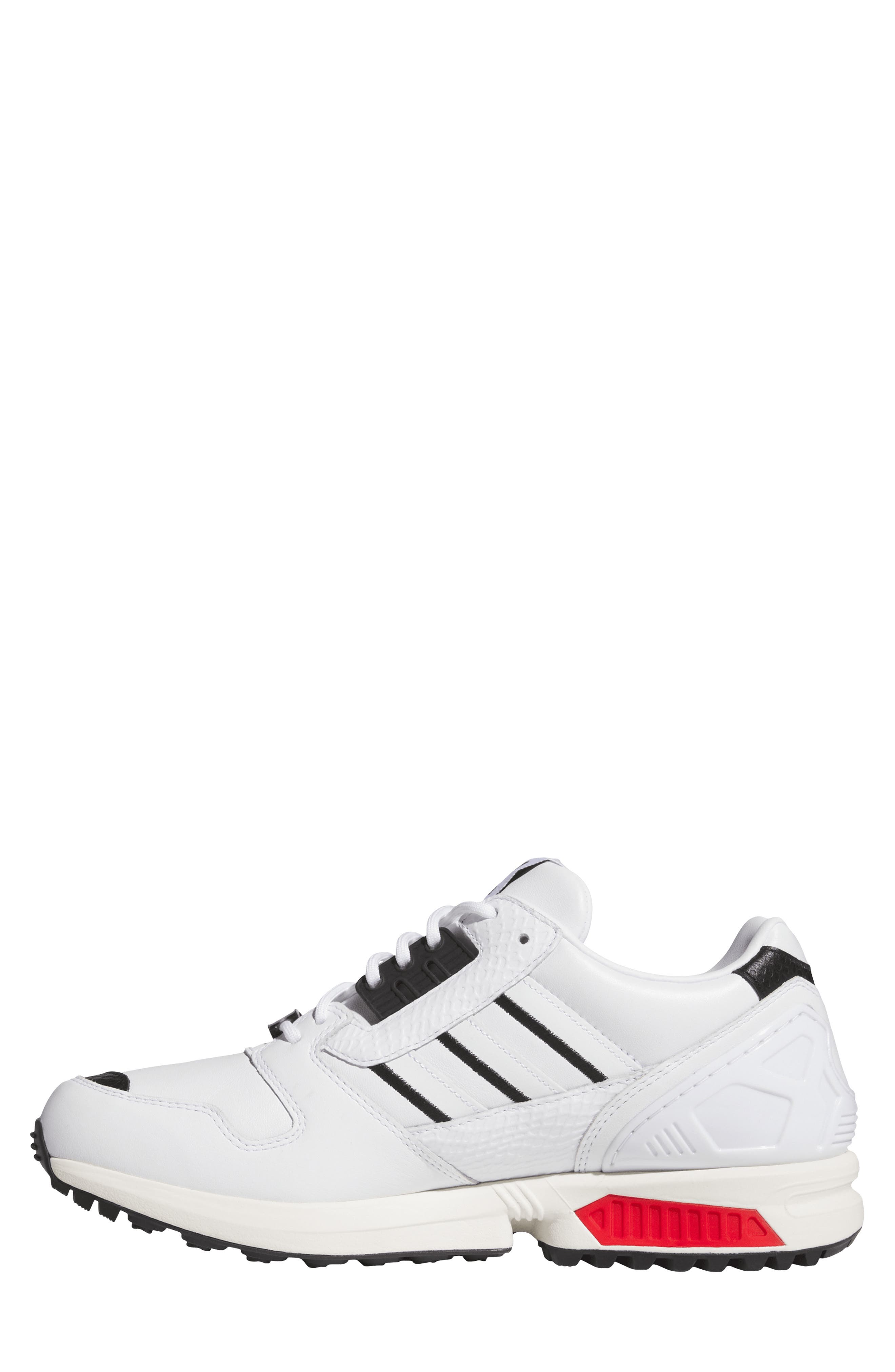 adidas ZX 8000 Spikeless Golf Shoe, Alternate, color, White/ White/ Black