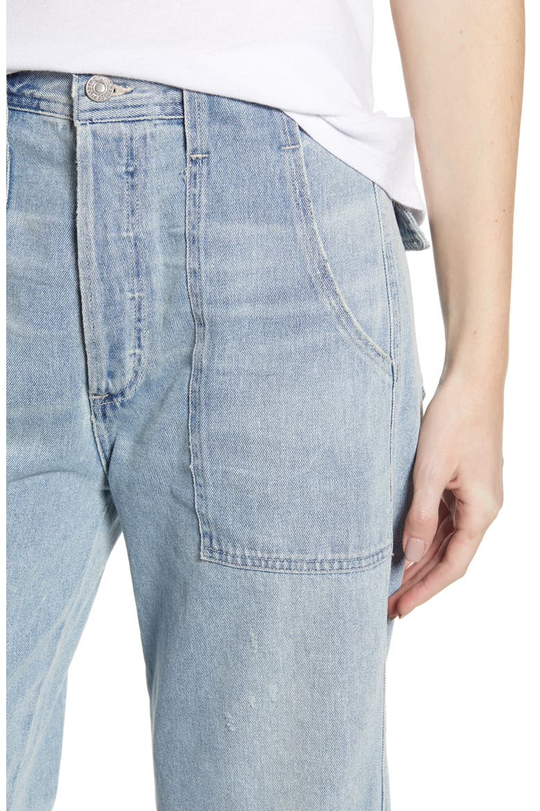 Eva Utility Crop Wide Leg Jeans, Alternate, color, ROVE
