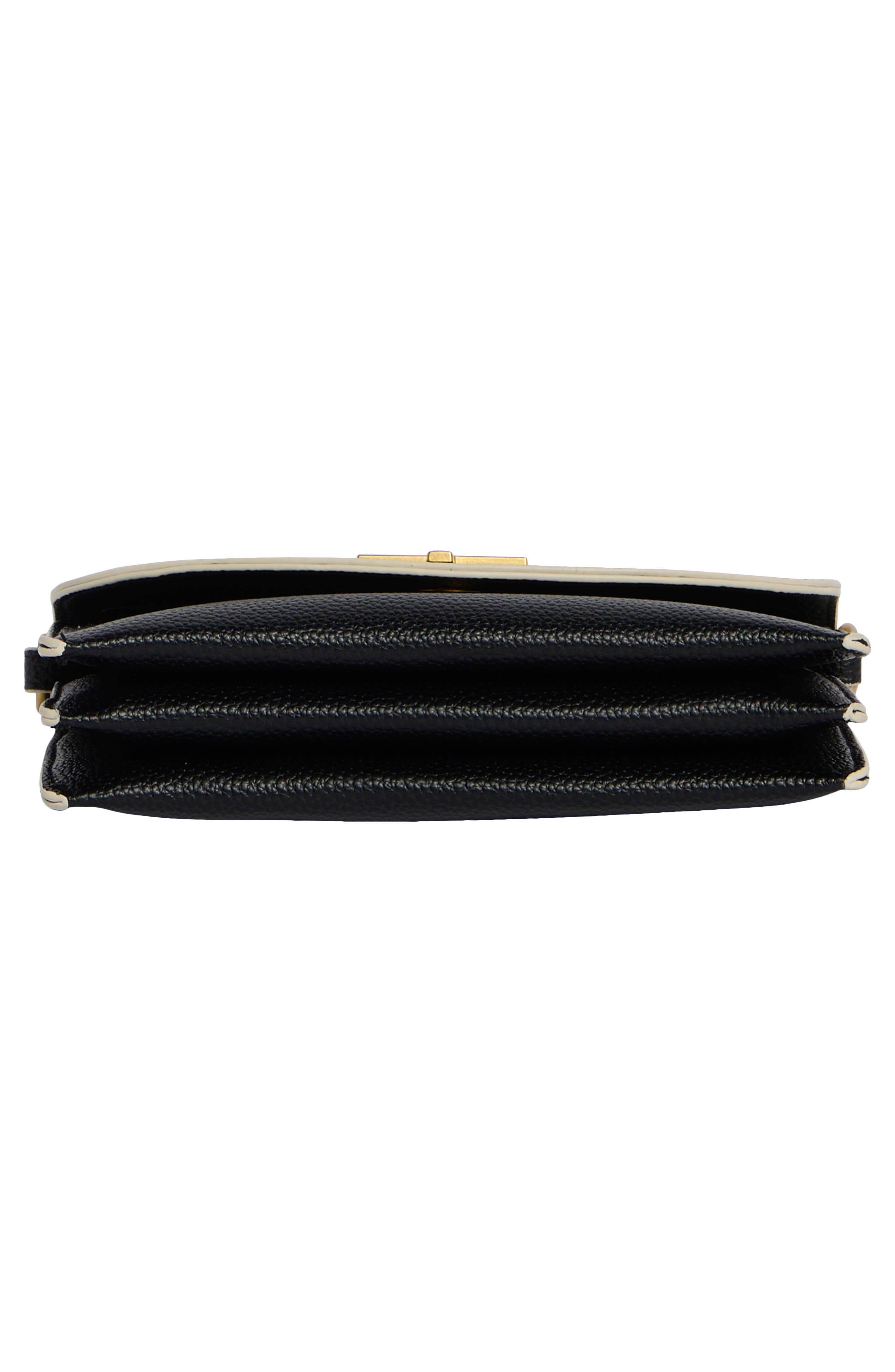 Colby Faux Leather Crossbody Bag, Alternate, color, BLACK
