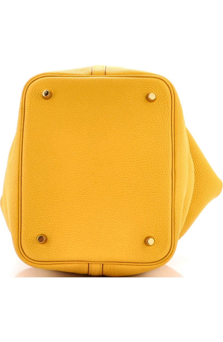 Pre-Owned Hermes Picotin Lock Bag Clemence MM, Alternate, color, Jaune Ambre