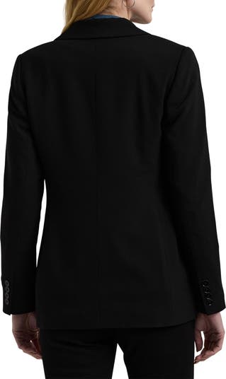 Lauren Ralph Lauren Double Breasted Stretch Wool Crepe