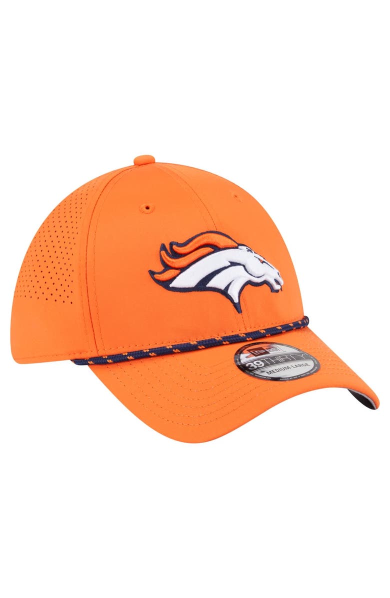 New Era Men's New Era Orange Denver Broncos Perforated 39THIRTY Flex Hat, Alternate, color, Orange
