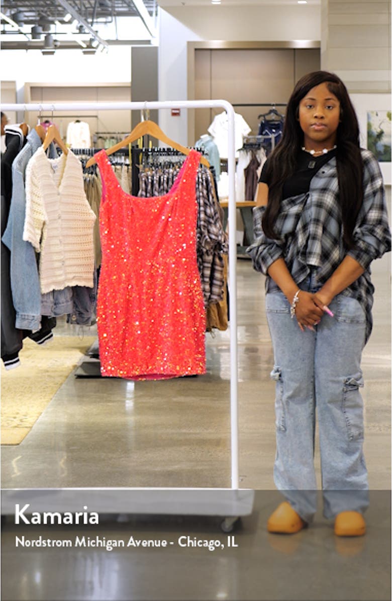 Rory Stretch Velvet Minidress, sales video thumbnail