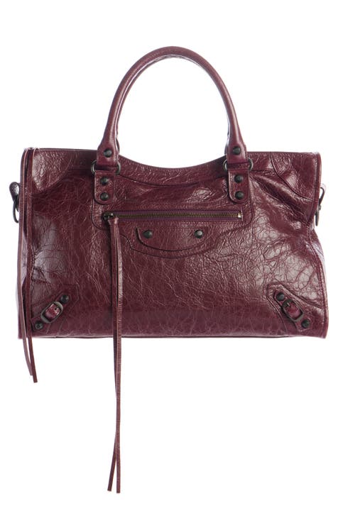 Balenciaga leather handbags best sale