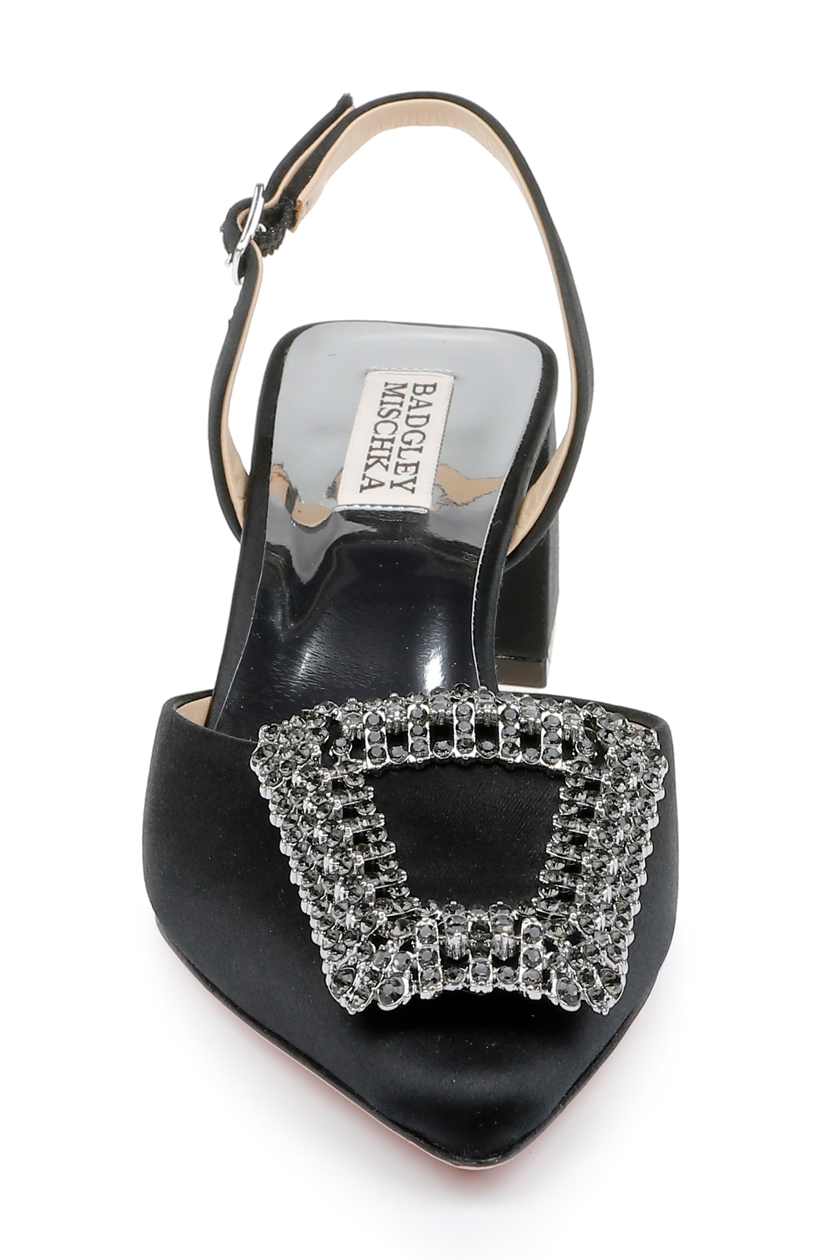Badgley Mischka Collection Emmie Slingback Pointed Toe Pump, Alternate, color, 