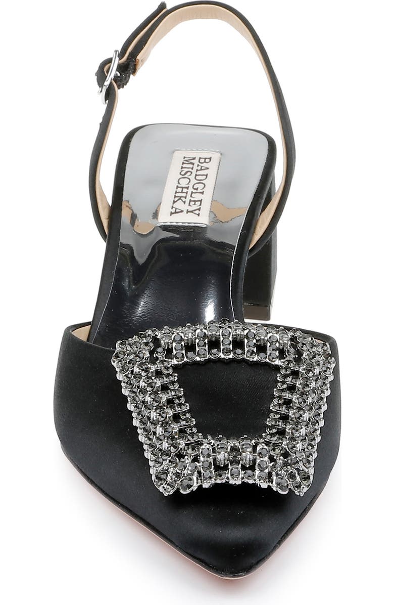 Badgley Mischka Collection Emmie Slingback Pointed Toe Pump, Alternate, color, Black