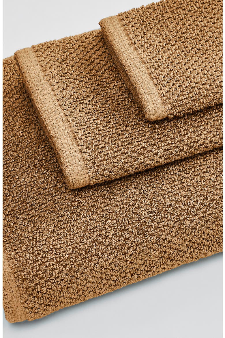 Cotton 12-Pack Textured Washcloths, Alternate, color, MOCHA