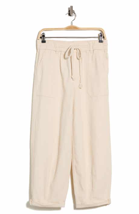 Tie Waist Barrel Pants