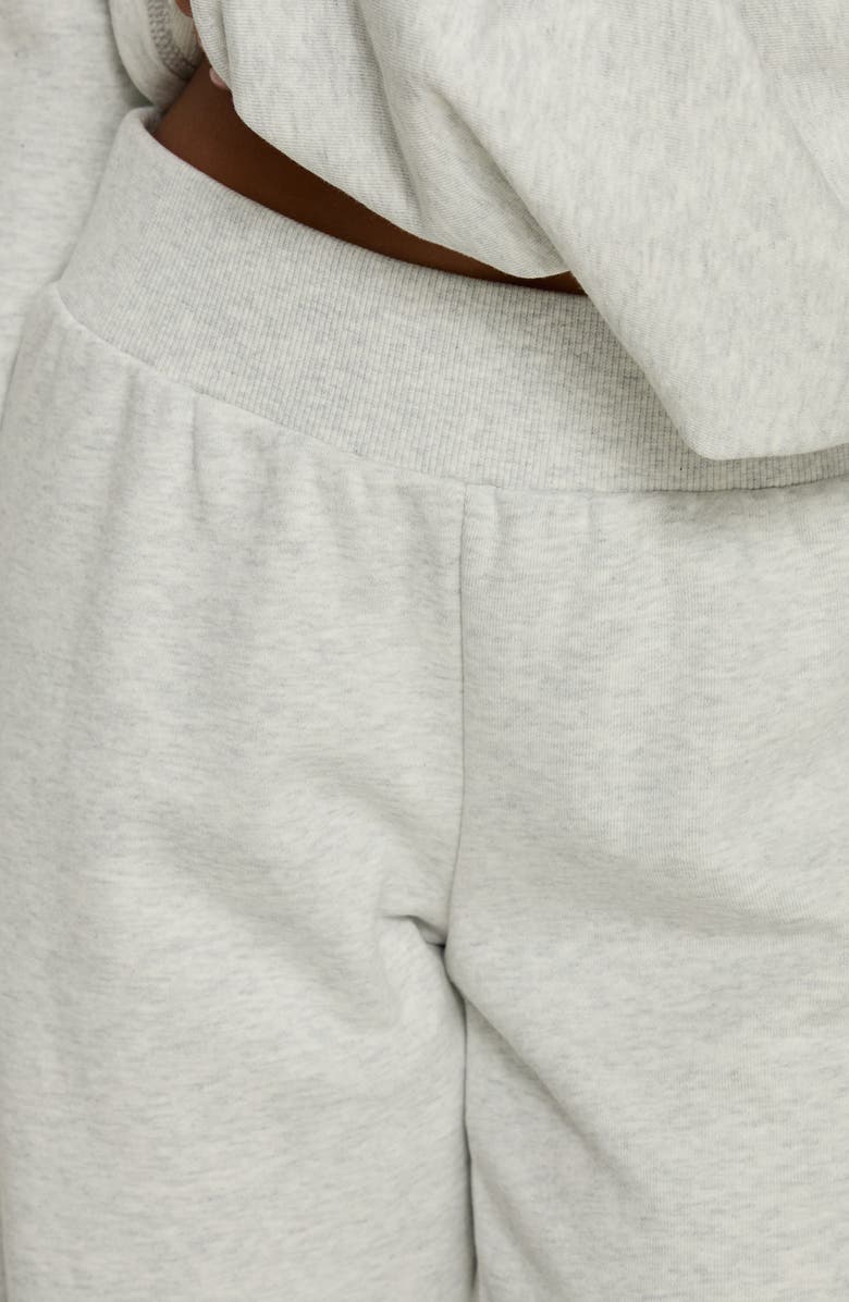 Princess Polly Peaks Wide Leg Sweatpants, Alternate, color, Snow Marle