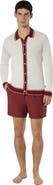 Onia Linen Long Sleeve Sweater Polo