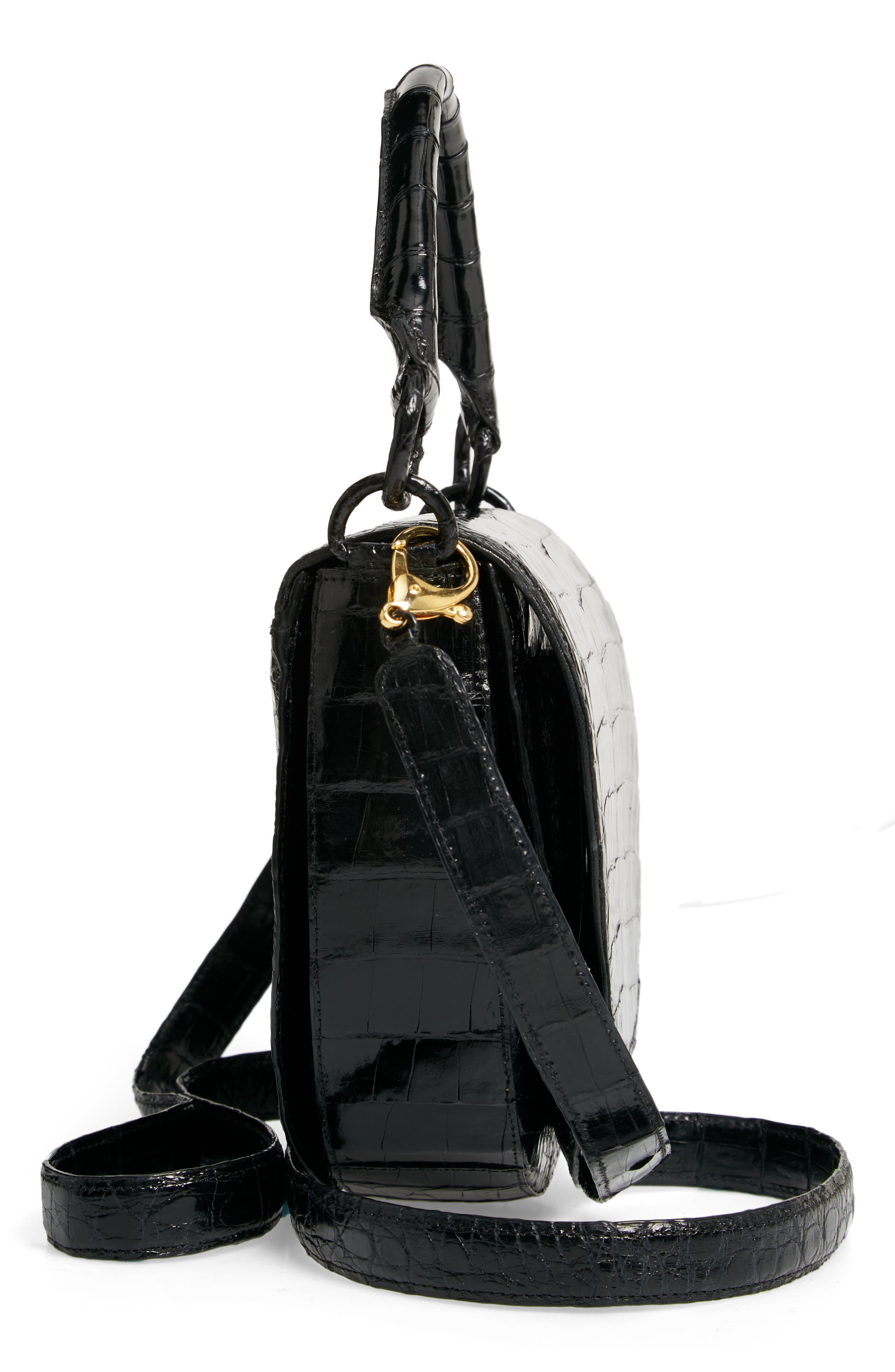 Nancy Gonzalez Small Teddy Crocodile Leather Crossbody Bag, Alternate, color, 