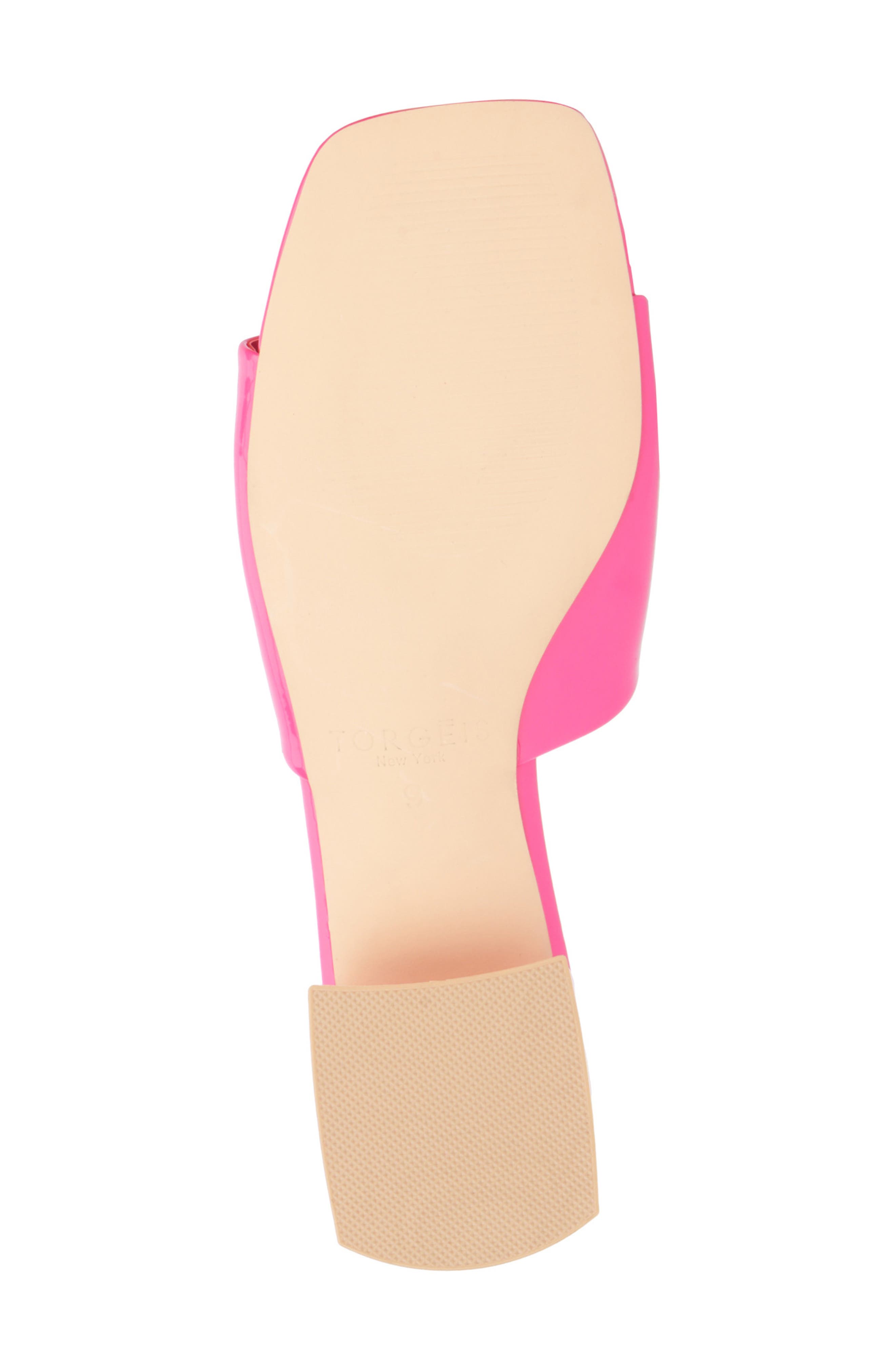 Polyanna Block Heel Slide Sandal, Alternate, color, HOT PINK